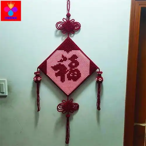 diy手工串珠双面福字喜字招财进宝材料包散珠挂件其他diy饰品配件