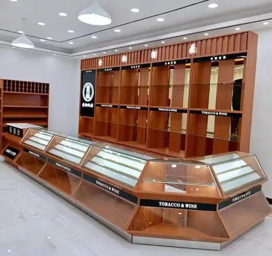 烟酒柜烟酒展示柜烟柜酒柜实木展示柜便利店超市烟酒展示红酒茶叶
