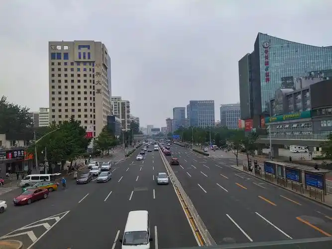 街景一角一摄于北京市海淀区中关村