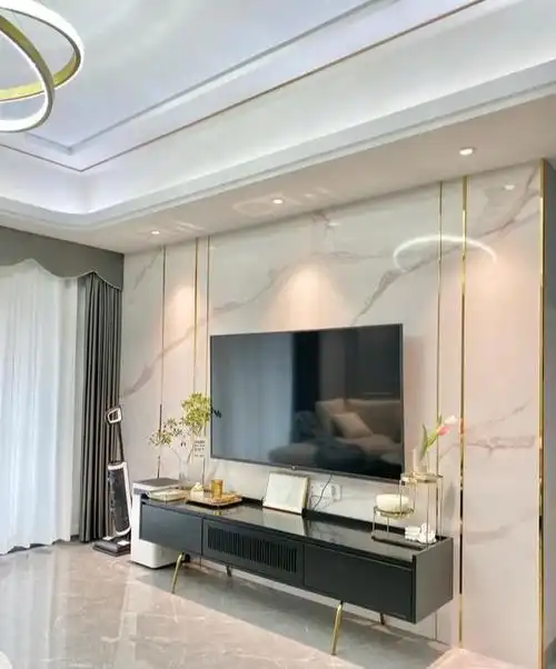 自己装修的新房,效果大方又精致,最喜欢电视墙,邻居都赞不绝口|背景墙