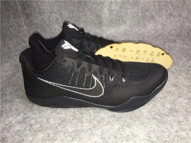 抄底特价!nike kobe xi ep耐克科比11全黑白生胶836184