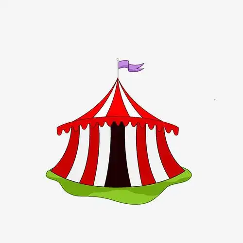 卡通蒙古包剪纸图片