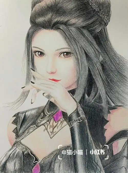 猫系女友手绘朱竹清