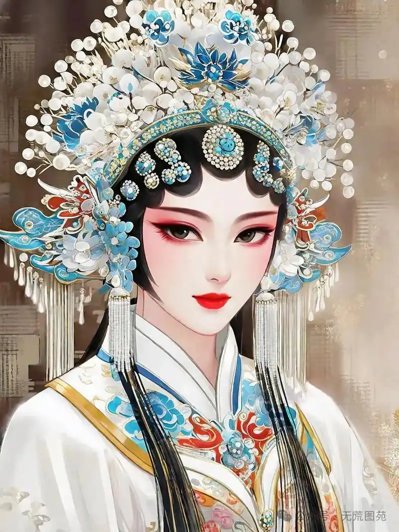 戏曲风 #京剧花旦 #戏曲 #古风头像 #待上浓妆好戏开场 - 抖音