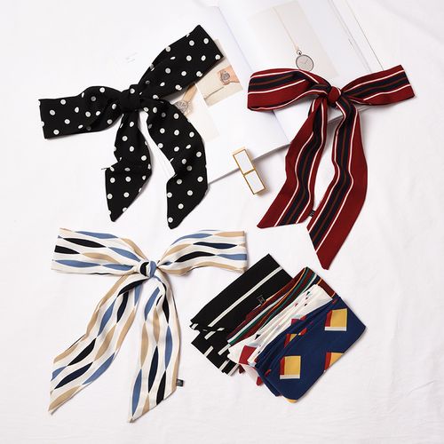 新款ins细窄长条小丝巾女韩国装饰领巾百搭丝带腰带文艺飘带围巾