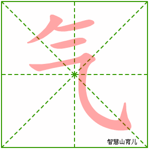 气的笔顺拼音及解释