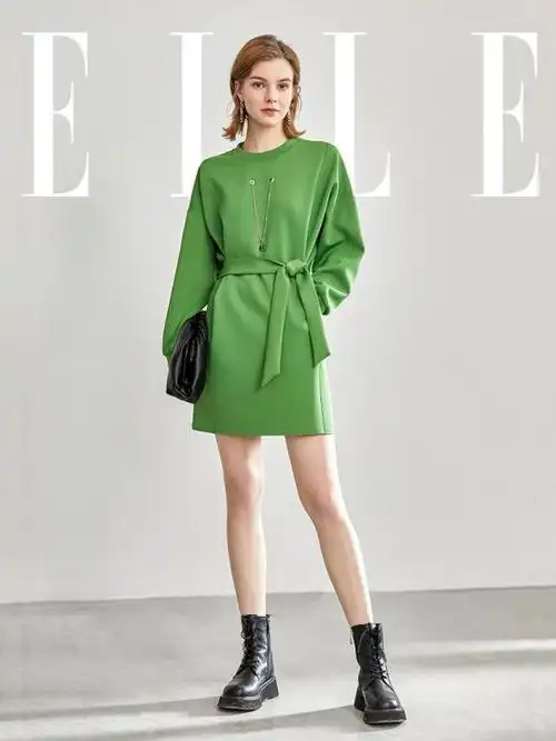 绿色连衣裙搭配外套_小红书