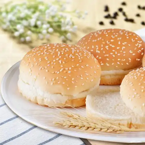 汉堡面包商用家用汉堡胚30对 双层面面包肯徳基kf汉堡包邮-阿里巴巴