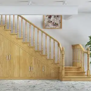 日本购楼梯实木护栏定制室内阁楼栏杆简约复c式家用n阳台护栏整体