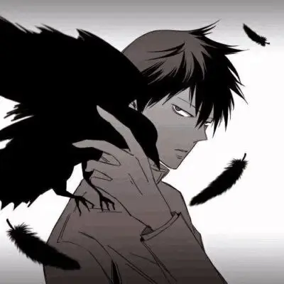 动漫男生 乌鸦 酷