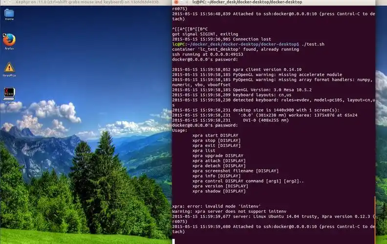 三,基于ssh xpra xephyr构建docker桌面系统
