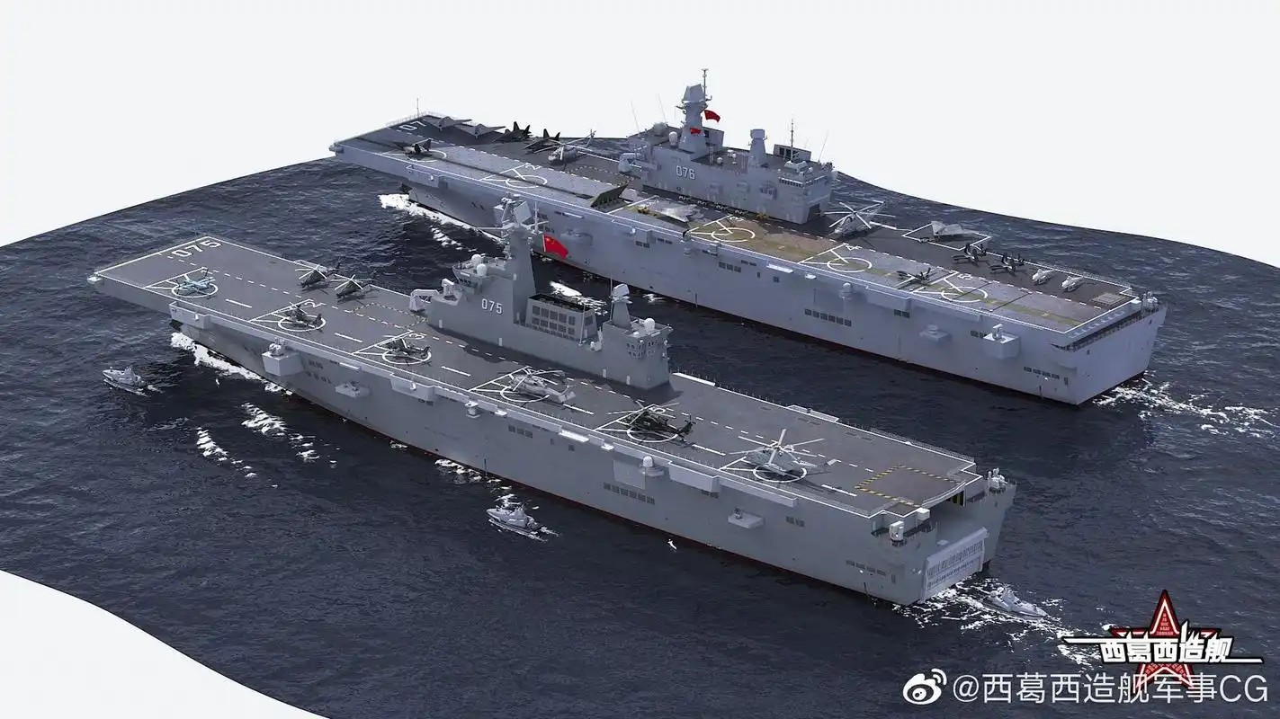 076两栖攻击:中国人还是准备上电弹