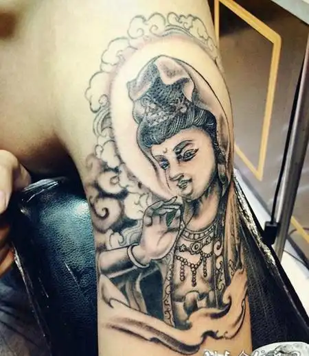 好看手臂观音男子手臂观音纹身图案tag标签:手臂男子观音佛法无边