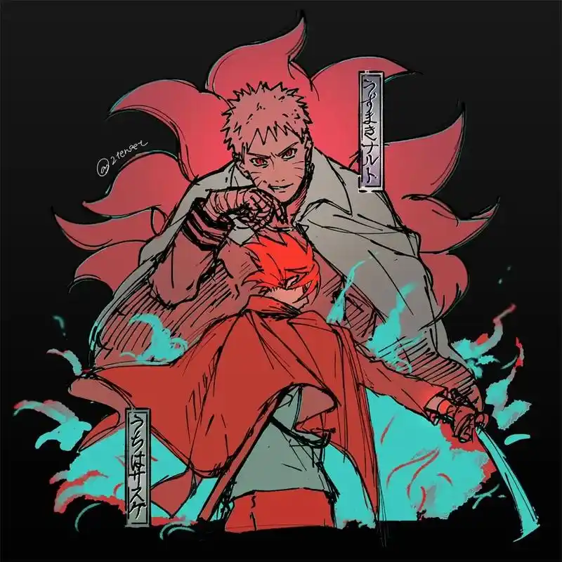 鸣人和佐助 pix:83889293  #火影忍者#鸣人#佐 - 抖音