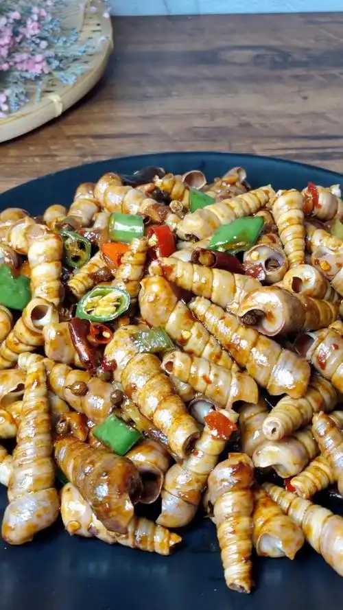 美食#麻辣钉螺的简单做法