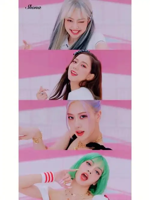 blackpink神仙四格壁纸