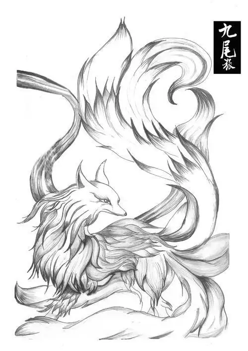 妖兽人简笔画山海经帝江简笔画代表中国强大的简笔画帅气神兽素描简笔