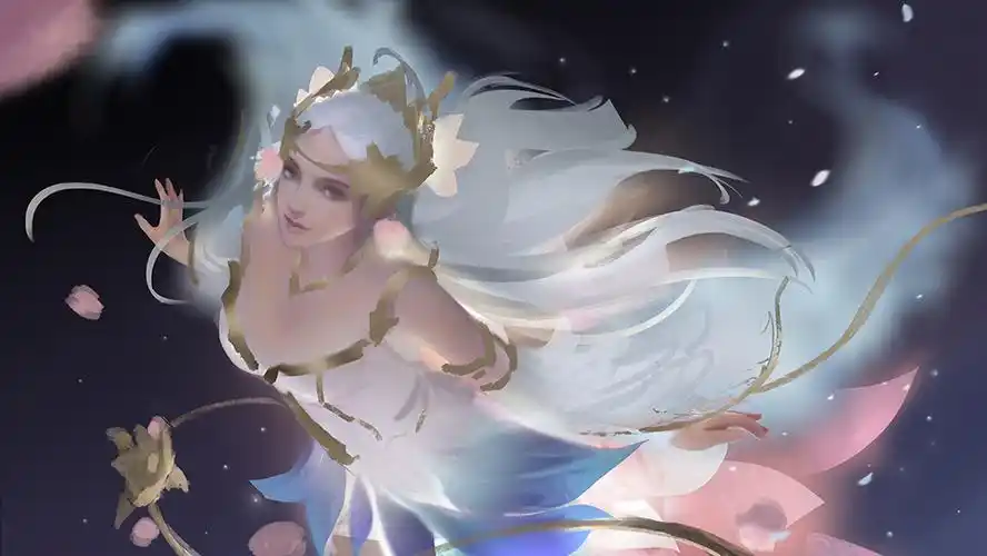 《王者荣耀》貂蝉金色仲夏夜绘画过程