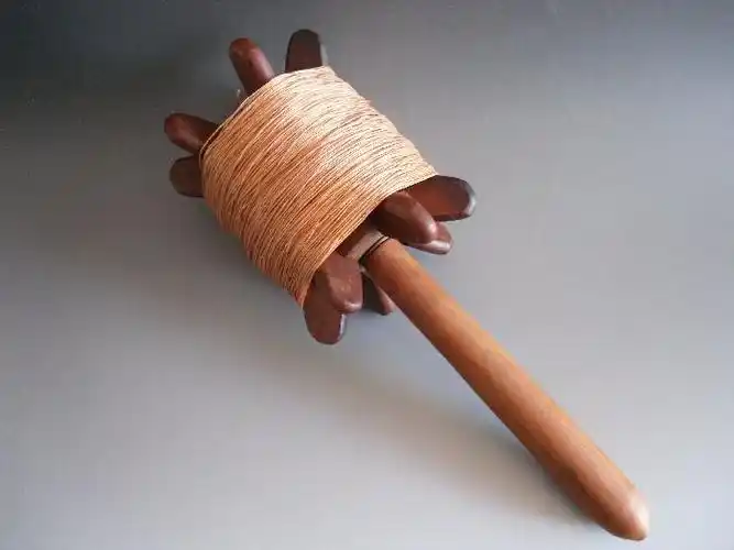 正品潍坊风筝带线木头拐子传统放飞工具六角轮线轴 风筝线轮包邮