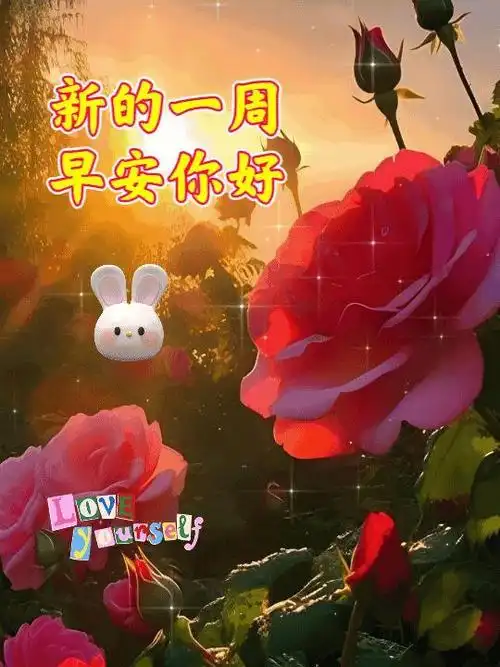问候一声:早安你好;祝福一句:周一愉快!