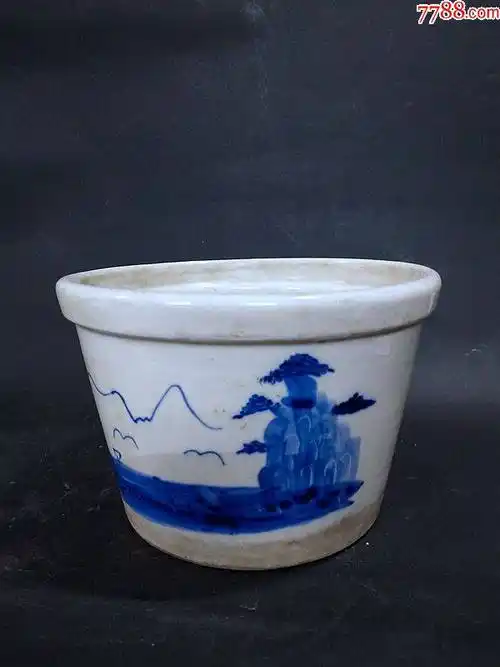 民国青花花盆-价格:380元-se89921346-青花瓷-零售-7788小全张