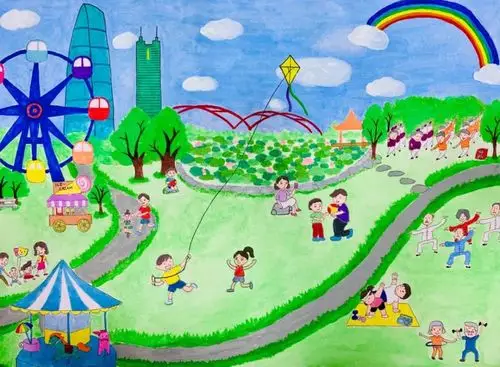 超清凉的深圳夏日绘画拿来吧你