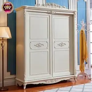 欧式衣柜推拉门雕花法式