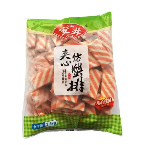 安井夹心蟹排冷冻商用火锅豆捞关东蟹类制品