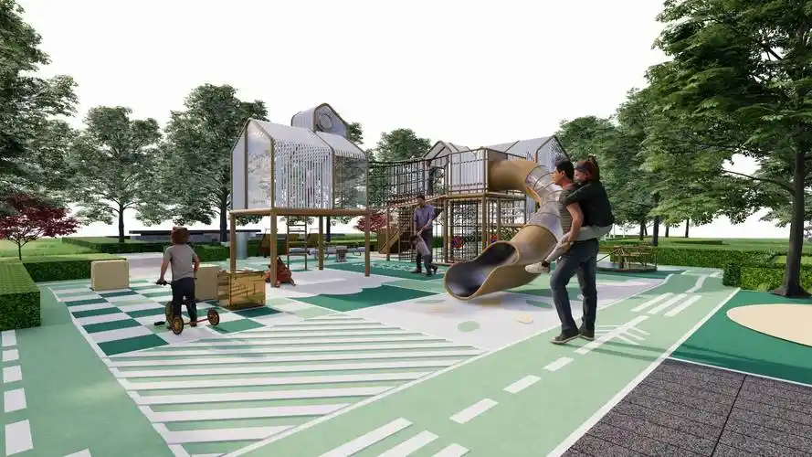 为什么儿童绳网攀爬乐园这么有趣_游戏_游乐_孩子