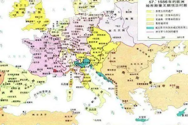 哈布斯堡王朝极盛时期疆域