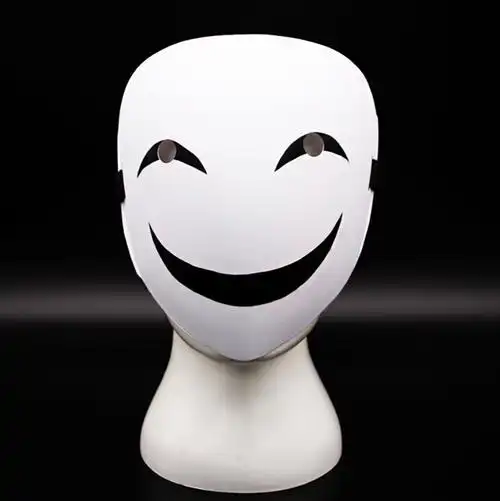 僵小鱼面具 万圣节漆黑的蛭子影胤面具黑之契约者清朝僵尸娃娃面具僵