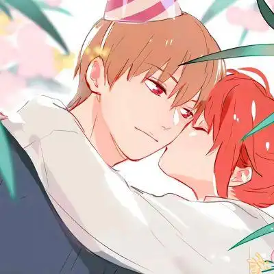 动漫情侣头像一对,真正爱你的人都会主动的