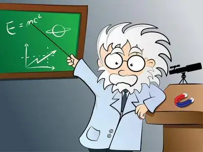 家男人卡通图标科学字符科学性教授肥佬教授科学家漫画性格佃户租种