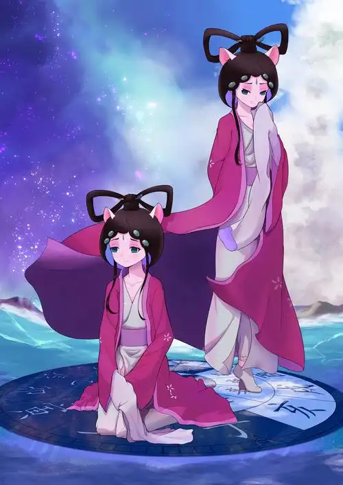 京剧猫 墨紫 - 插画 - 摸鱼网 - ∑(っ°Д°;)っ 让世界更萌~ mooyuu