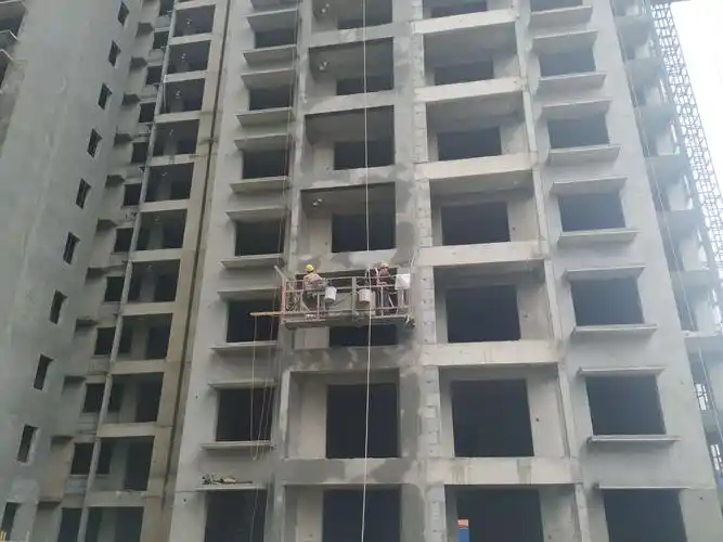 2#楼外墙保温施工及内墙喷浆.