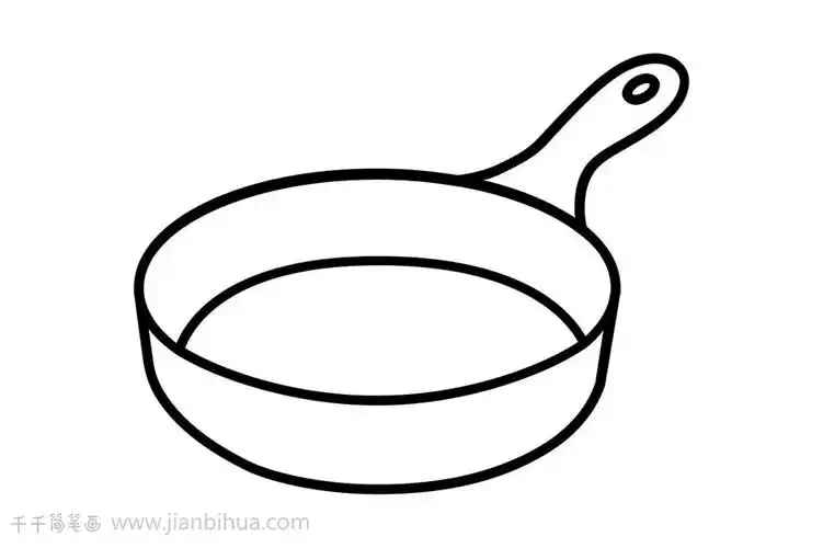 炒锅简笔画图片