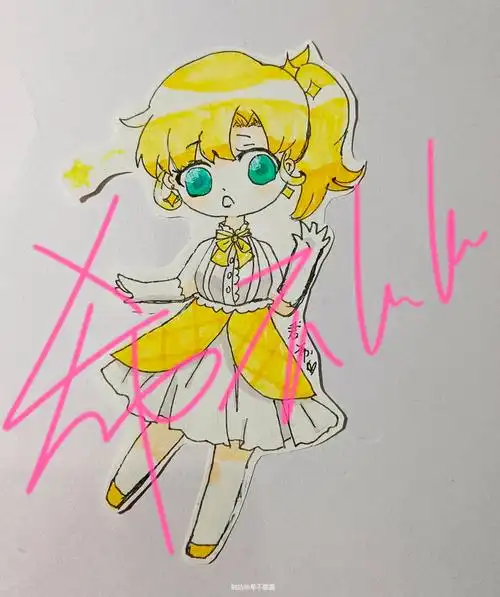 q版人物-二次元 手绘 临摹女孩子原创作品-触站
