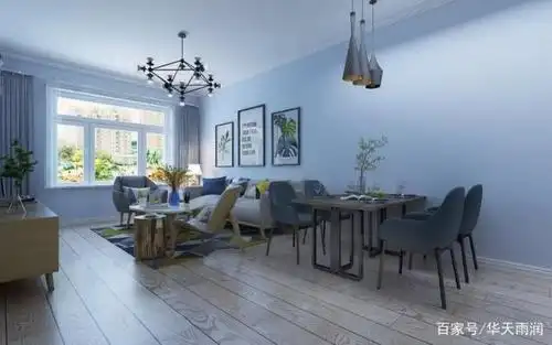 华润装饰-中海寰宇天下|58.15㎡舒适的蓝色系北欧家装