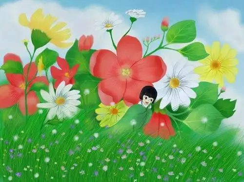 每日一画百花齐放