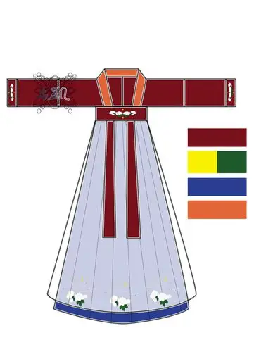 设计稿汉服设计齐胸襦裙