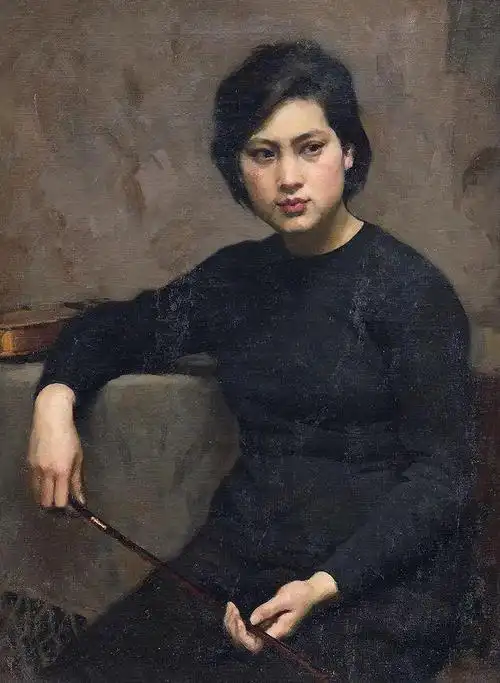 ▌靳尚谊,《小提琴手》,1979年,布面油画,73.5×54cm