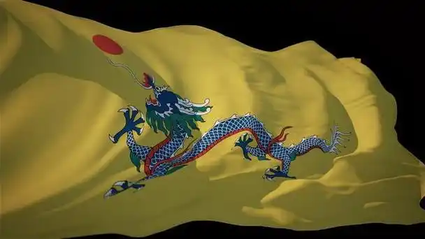 公元1888年,清朝政府对外公布了国旗为黄龙旗,至此中国诞生了历史上第