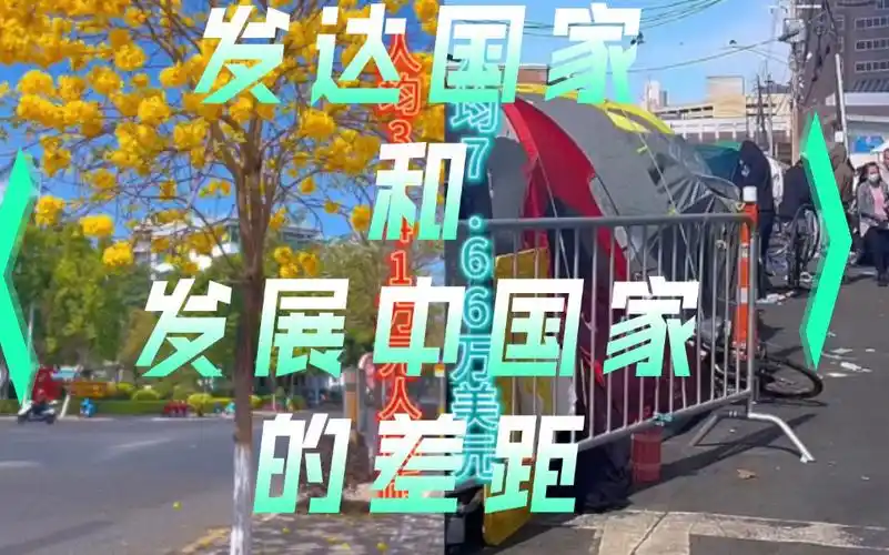 中国和发达国家的gdp差距一目了然