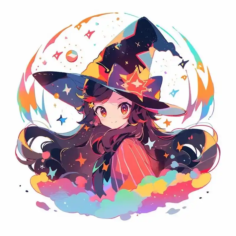 万圣节将至,来款可爱的女巫头像