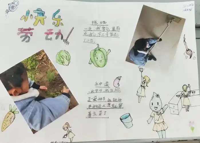 三(1班)寒假假期社会实践手抄报