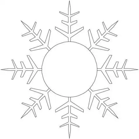 笔画图片-简单又好看的雪花冬天的雪花简笔画图片圣诞雪花简笔画图片