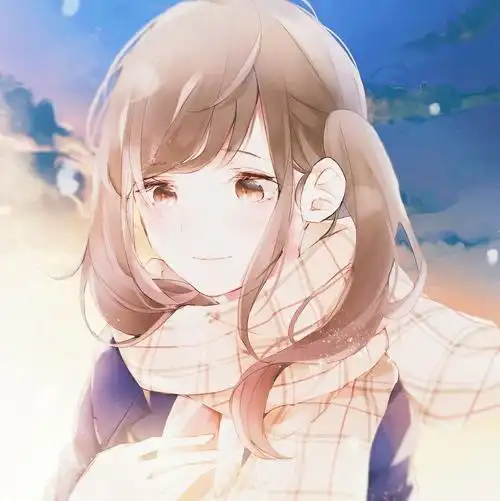 「学院风格」暖暖的围巾,适合做头像.Ψ严寒冬日,围巾与我相伴.