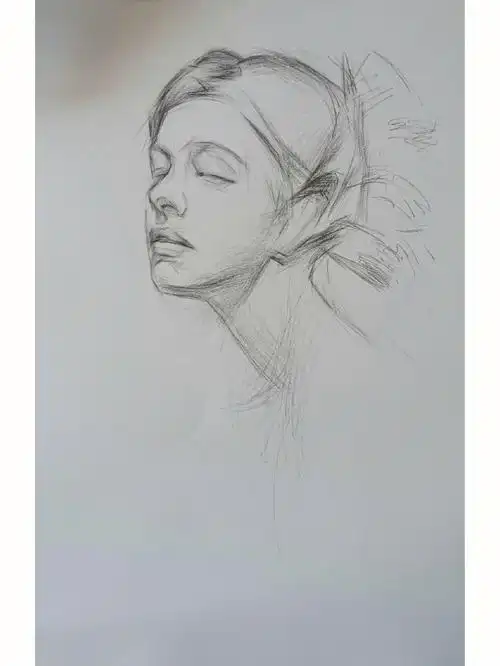 素描人头像步骤图