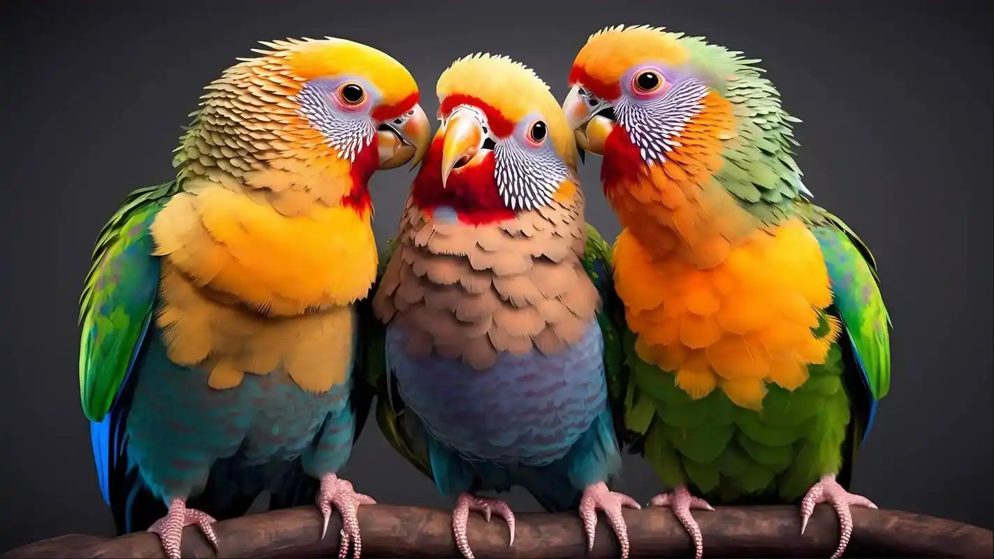 搞笑萌宠#从没见过这么漂亮的鹦鹉,我的天啊!我惊呆了!