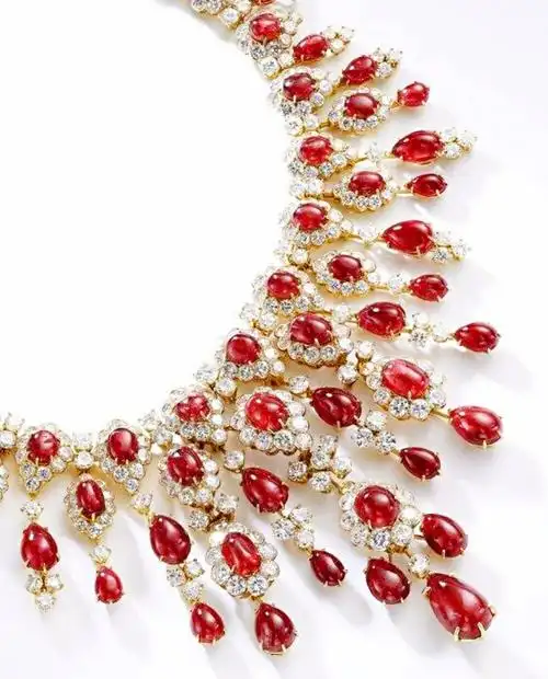 梵克雅宝vancleefarpels1971年的这条红宝石项链也是很美了6767